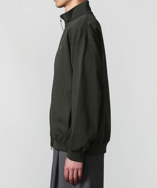 GYMPHLEX(ジムフレックス)の「Gymphlex | コットンジャージー ジップブルゾン MEN(ジャージ・メンズ・アイボリー/チャコール・L/M)」の4枚目の写真