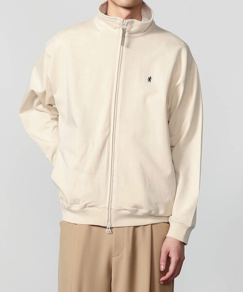 GYMPHLEX(ジムフレックス)の「Gymphlex | コットンジャージー ジップブルゾン MEN(ジャージ・メンズ・アイボリー/チャコール・L/M)」の12枚目の写真
