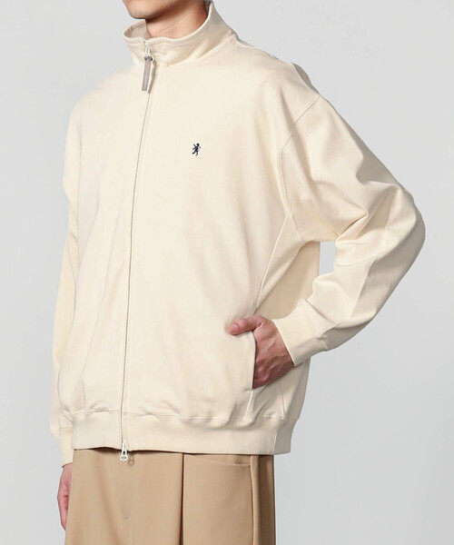 GYMPHLEX(ジムフレックス)の「Gymphlex | コットンジャージー ジップブルゾン MEN(ジャージ・メンズ・アイボリー/チャコール・L/M)」の13枚目の写真