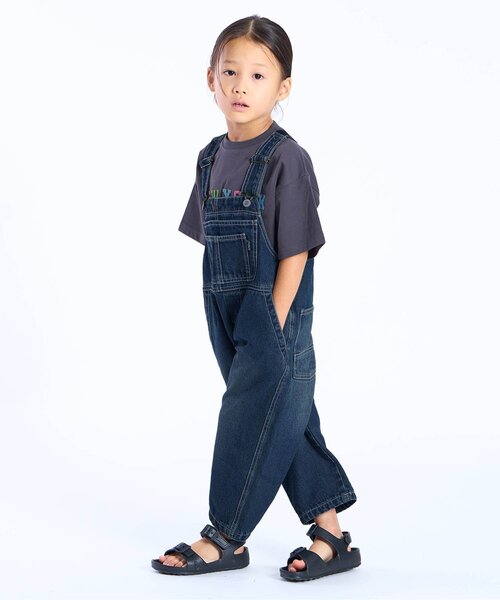 F.O.KIDS（エフオーキッズ）の「デニムオーバーオール_ジュニア対応（サロペット/オーバーオール・キッズ・ネイビー/ブルー・80/90/100/110/120/130/140）」の6枚目の写真