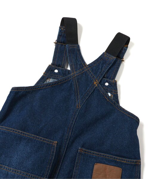 F.O.KIDS（エフオーキッズ）の「デニムオーバーオール_ジュニア対応（サロペット/オーバーオール・キッズ・ネイビー/ブルー・80/90/100/110/120/130/140）」の3枚目の写真