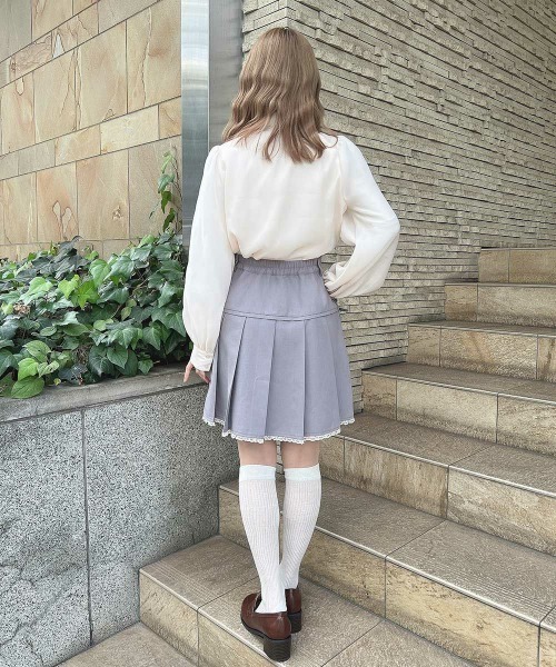 an another angelus（アンアナザーアンジェラス）の「フロントピンタックシアーボウタイブラウス/fint フィント（シャツ/ブラウス・レディース・ピンクベージュ/オフホワイト・FREE）」の22枚目の写真