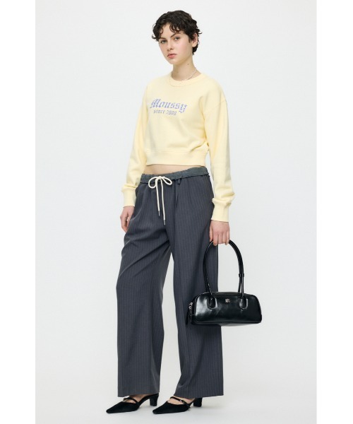 MOUSSY（マウジー）の「【26年SS新作】MOUSSY CLASSIC STONE プルオーバー（スウェット・レディース・ライトイエロー/杢グレー/ネイビー/ホワイト・FREE）」の10枚目の写真