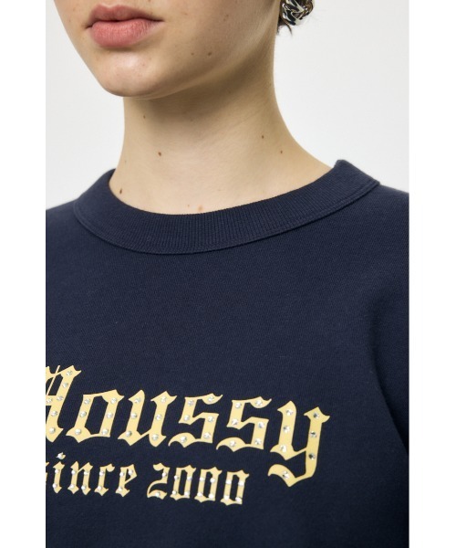 MOUSSY（マウジー）の「【26年SS新作】MOUSSY CLASSIC STONE プルオーバー（スウェット・レディース・ライトイエロー/杢グレー/ネイビー/ホワイト・FREE）」の21枚目の写真