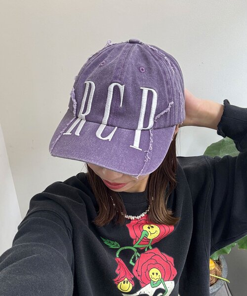 RePRODUCTION LABEL(リプロダクションレーベル)の「【RePRODUCTION LABEL / リプロダクションレーベル】スーパーキャップ(キャップ・レディース・ブラック/パープル・FREE)」の2枚目の写真