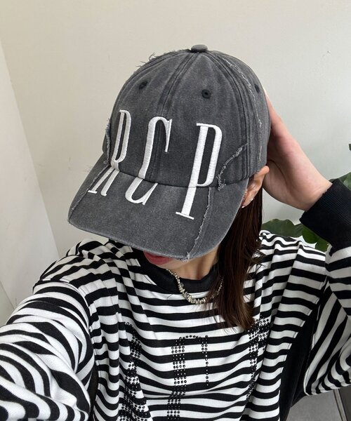 RePRODUCTION LABEL(リプロダクションレーベル)の「【RePRODUCTION LABEL / リプロダクションレーベル】スーパーキャップ(キャップ・レディース・ブラック/パープル・FREE)」の1枚目の写真