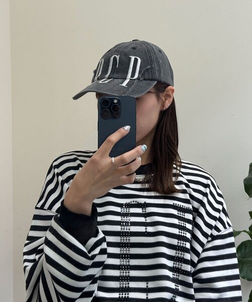 RePRODUCTION LABEL(リプロダクションレーベル)の「【RePRODUCTION LABEL / リプロダクションレーベル】スーパーキャップ(キャップ・レディース・ブラック/パープル・FREE)」の12枚目の写真