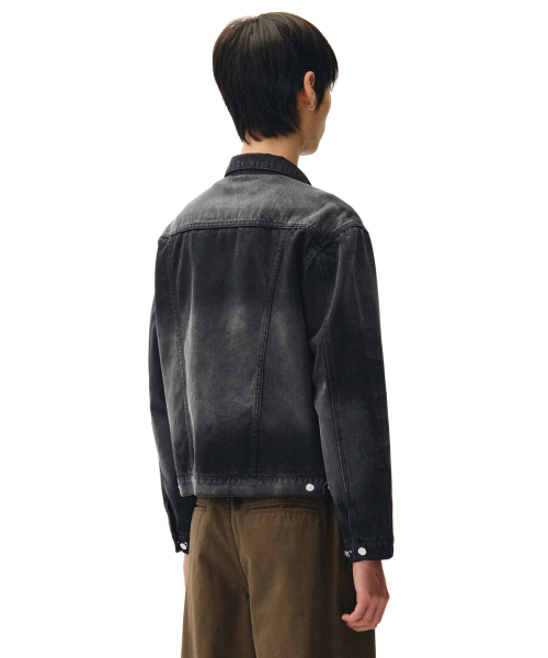 DECET(デケト)の「Denim Trucker Jacket DCJK004Black(デニムジャケット・メンズ・その他・SMALL/MEDIUM/LARGE)」の5枚目の写真