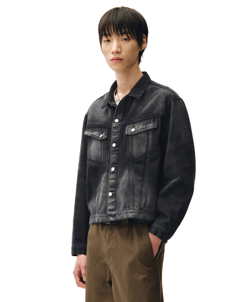 DECET(デケト)の「Denim Trucker Jacket DCJK004Black(デニムジャケット・メンズ・その他・SMALL/MEDIUM/LARGE)」の8枚目の写真