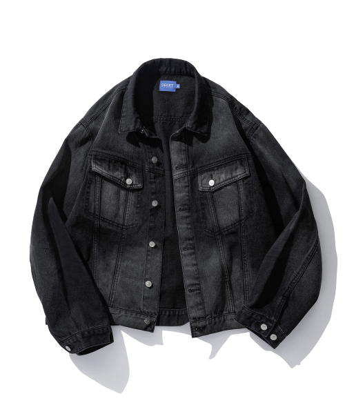 DECET(デケト)の「Denim Trucker Jacket DCJK004Black(デニムジャケット・メンズ・その他・SMALL/MEDIUM/LARGE)」の9枚目の写真