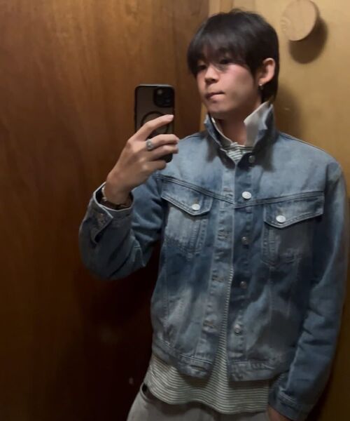 DECET(デケト)の「Denim Trucker Jacket DCJK004Black(デニムジャケット・メンズ・その他・SMALL/MEDIUM/LARGE)」の15枚目の写真