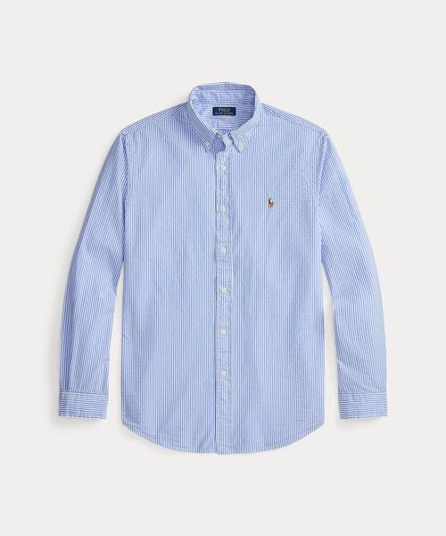POLO RALPH LAUREN(ポロ ラルフ ローレン)の「クラシック フィット ストライプド シアサッカー シャツ(シャツ/ブラウス・メンズ・ブルー・S/M/L/XL/XS/XXL)」の8枚目の写真
