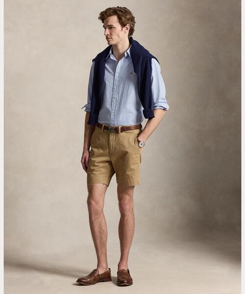 POLO RALPH LAUREN(ポロ ラルフ ローレン)の「クラシック フィット ストライプド シアサッカー シャツ(シャツ/ブラウス・メンズ・ブルー・S/M/L/XL/XS/XXL)」の7枚目の写真