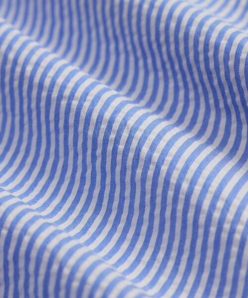 POLO RALPH LAUREN(ポロ ラルフ ローレン)の「クラシック フィット ストライプド シアサッカー シャツ(シャツ/ブラウス・メンズ・ブルー・S/M/L/XL/XS/XXL)」の4枚目の写真