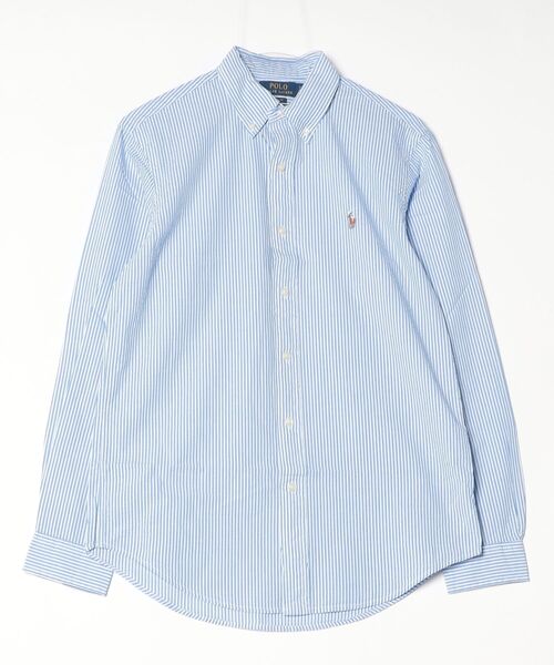 POLO RALPH LAUREN(ポロ ラルフ ローレン)の「クラシック フィット ストライプド シアサッカー シャツ(シャツ/ブラウス・メンズ・ブルー・S/M/L/XL/XS/XXL)」の3枚目の写真