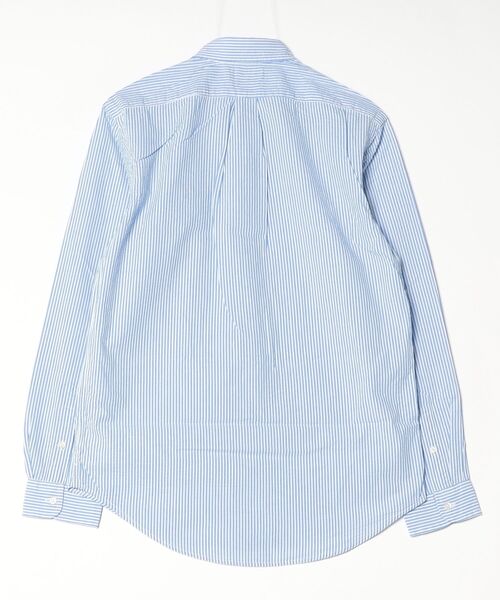 POLO RALPH LAUREN(ポロ ラルフ ローレン)の「クラシック フィット ストライプド シアサッカー シャツ(シャツ/ブラウス・メンズ・ブルー・S/M/L/XL/XS/XXL)」の2枚目の写真