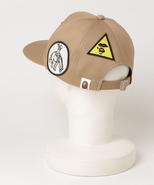 A BATHING APE(アベイシングエイプ)の「MULTI PATCH CAP(キャップ・メンズ・オリーブ/ベージュ・FREE)」の10枚目の写真