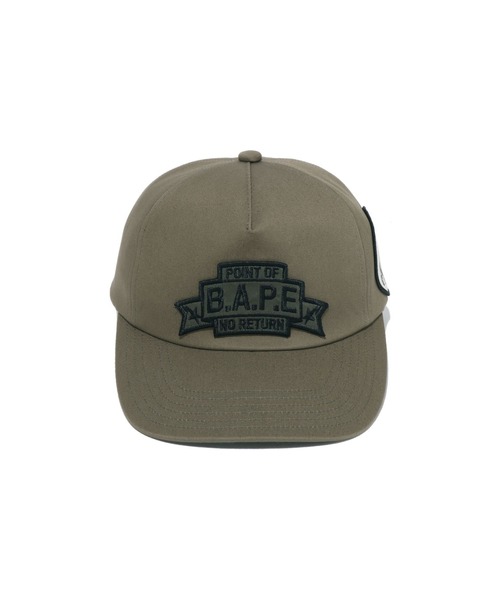 A BATHING APE(アベイシングエイプ)の「MULTI PATCH CAP(キャップ・メンズ・オリーブ/ベージュ・FREE)」の4枚目の写真
