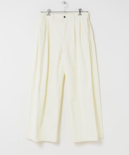 SENSE OF PLACE by URBAN RESEARCH(センスオブプレイスバイアーバンリサーチ)の「サイドタックワイドパンツ(その他パンツ・メンズ・チャコールグレー/ホワイト/ベージュ・LARGE/MEDIUM)」の14枚目の写真