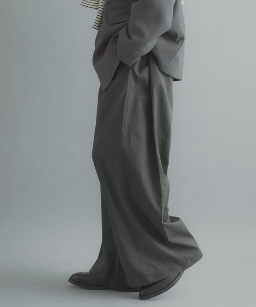 SENSE OF PLACE by URBAN RESEARCH(センスオブプレイスバイアーバンリサーチ)の「サイドタックワイドパンツ(その他パンツ・メンズ・チャコールグレー/ホワイト/ベージュ・LARGE/MEDIUM)」の19枚目の写真