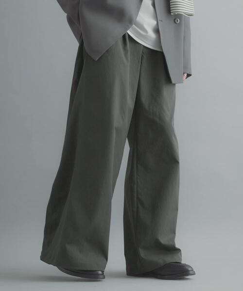 SENSE OF PLACE by URBAN RESEARCH(センスオブプレイスバイアーバンリサーチ)の「サイドタックワイドパンツ(その他パンツ・メンズ・チャコールグレー/ホワイト/ベージュ・LARGE/MEDIUM)」の21枚目の写真