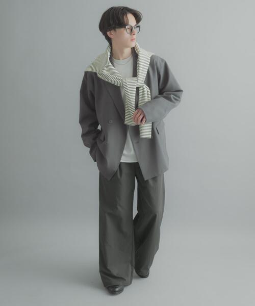 SENSE OF PLACE by URBAN RESEARCH(センスオブプレイスバイアーバンリサーチ)の「サイドタックワイドパンツ(その他パンツ・メンズ・チャコールグレー/ホワイト/ベージュ・LARGE/MEDIUM)」の22枚目の写真