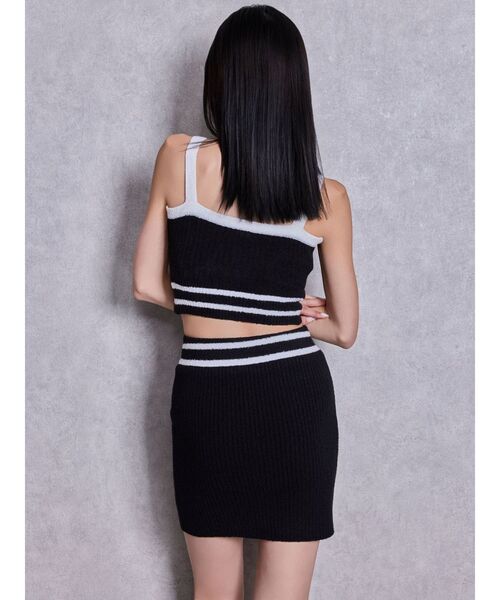 GYDA(ジェイダ)の「パイルニットスカートライクショートパンツ(スカート・レディース・オレンジ/オフホワイト/ブラック・FREE)」の11枚目の写真