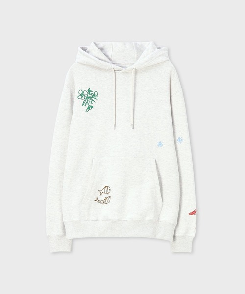 Paul Smith（ポールスミス）の「"Nostalgic Summer" パーカ / 163665 072YE（パーカー・メンズ・グリーン/オフホワイト・MEDIUM/X-LARGE/LARGE）」の2枚目の写真