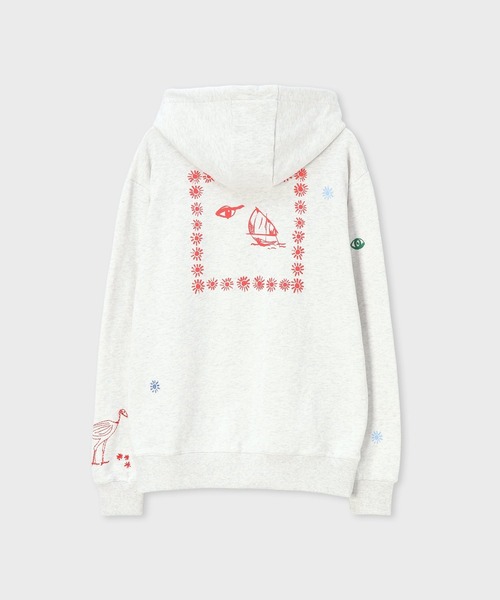 Paul Smith（ポールスミス）の「"Nostalgic Summer" パーカ / 163665 072YE（パーカー・メンズ・グリーン/オフホワイト・MEDIUM/X-LARGE/LARGE）」の8枚目の写真