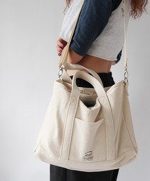 Jouet（ジョエット）の「【JOUET / ジョエット】 仕切り キャンバス 2WAYトート（トートバッグ）」