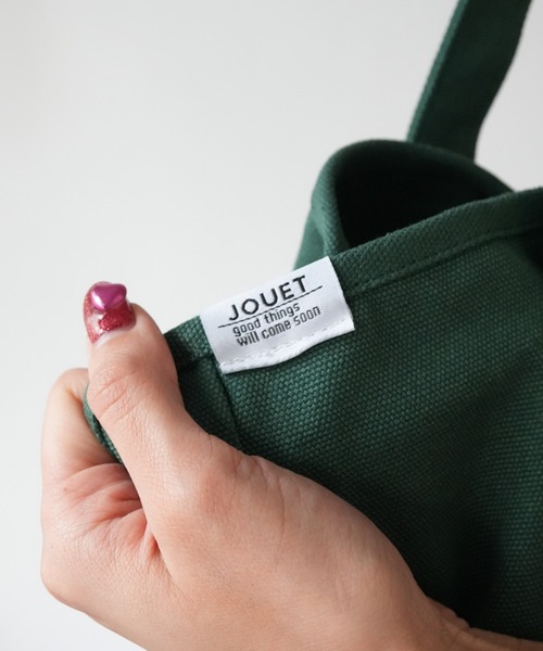 Jouet(ジョエット)の「【JOUET / ジョエット】 仕切り キャンバス 2WAYトート(トートバッグ・レディース・アイボリー/ブラック/グリーン/ピンク・FREE)」の5枚目の写真