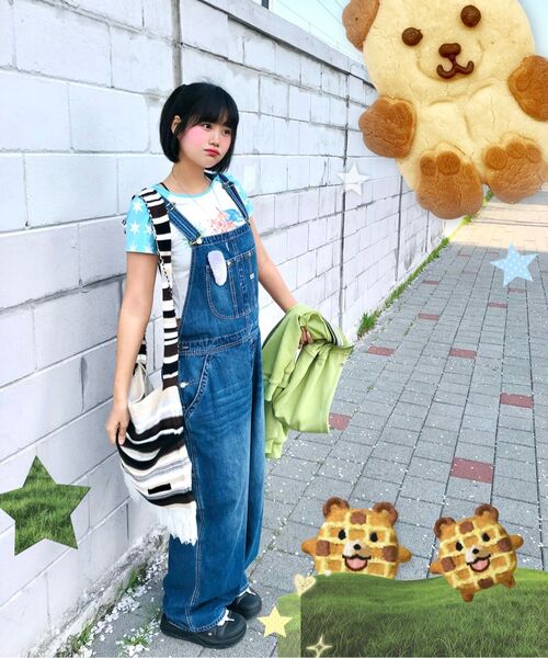TYPESERVICE（タイプサービス）の「Star Sleeve Spray Raglan Top [Blue]（Tシャツ/カットソー・レディース・その他・FREE）」の7枚目の写真