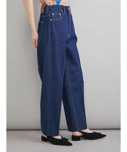 Mila Owen（ミラオーウェン）の「センタープレスマムデニムパンツ（デニムパンツ・レディース・ブラック/インディゴブルー/ライトブルー・00/1/0）」の5枚目の写真