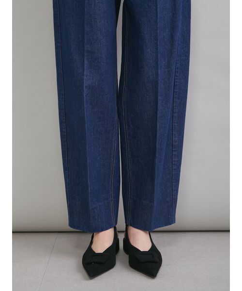 Mila Owen（ミラオーウェン）の「センタープレスマムデニムパンツ（デニムパンツ・レディース・ブラック/インディゴブルー/ライトブルー・00/1/0）」の8枚目の写真