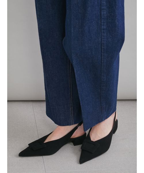 Mila Owen（ミラオーウェン）の「センタープレスマムデニムパンツ（デニムパンツ・レディース・ブラック/インディゴブルー/ライトブルー・00/1/0）」の9枚目の写真