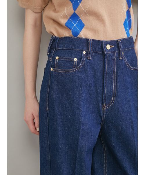 Mila Owen（ミラオーウェン）の「センタープレスマムデニムパンツ（デニムパンツ・レディース・ブラック/インディゴブルー/ライトブルー・00/1/0）」の10枚目の写真