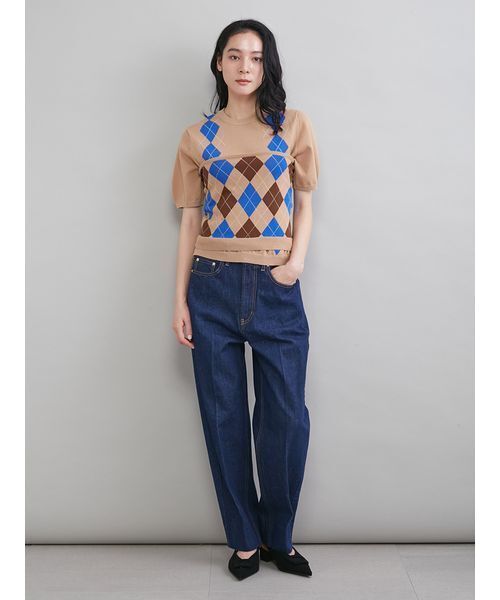 Mila Owen（ミラオーウェン）の「センタープレスマムデニムパンツ（デニムパンツ・レディース・ブラック/インディゴブルー/ライトブルー・00/1/0）」の14枚目の写真