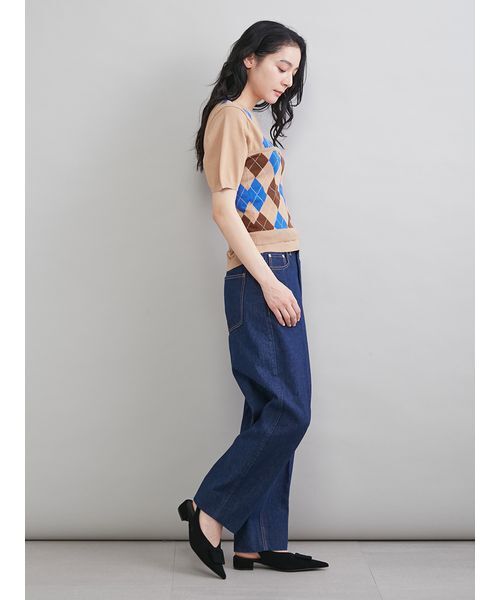 Mila Owen（ミラオーウェン）の「センタープレスマムデニムパンツ（デニムパンツ・レディース・ブラック/インディゴブルー/ライトブルー・00/1/0）」の17枚目の写真