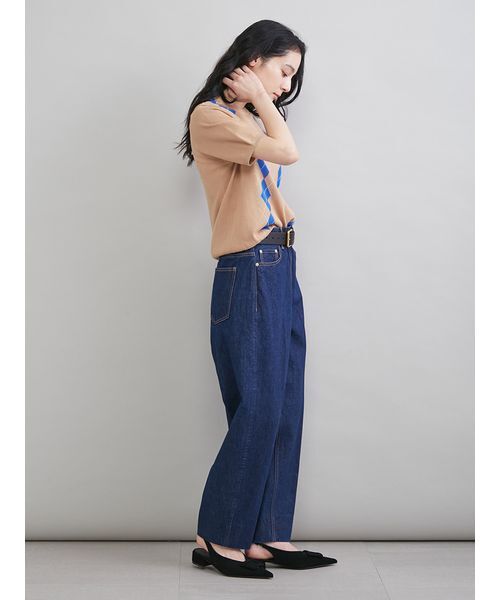 Mila Owen（ミラオーウェン）の「センタープレスマムデニムパンツ（デニムパンツ・レディース・ブラック/インディゴブルー/ライトブルー・00/1/0）」の18枚目の写真