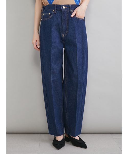 Mila Owen（ミラオーウェン）の「センタープレスマムデニムパンツ（デニムパンツ・レディース・ブラック/インディゴブルー/ライトブルー・00/1/0）」の3枚目の写真