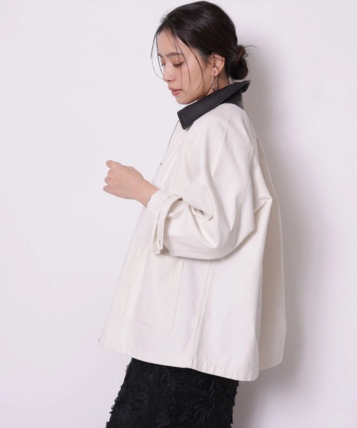 フェイクレザーカラージャケット（その他アウター）｜Arpege story