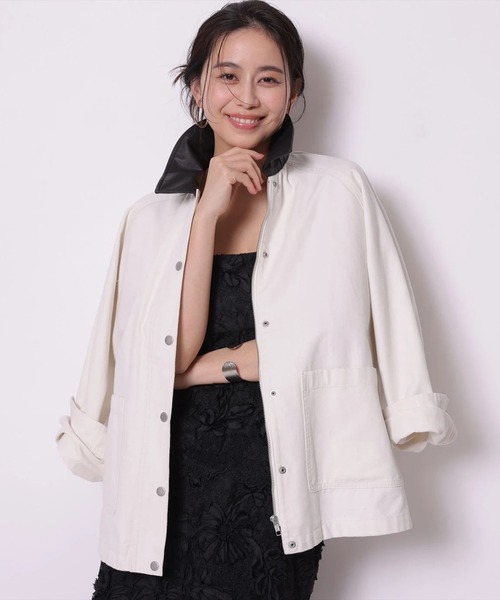 フェイクレザーカラージャケット（その他アウター）｜Arpege story