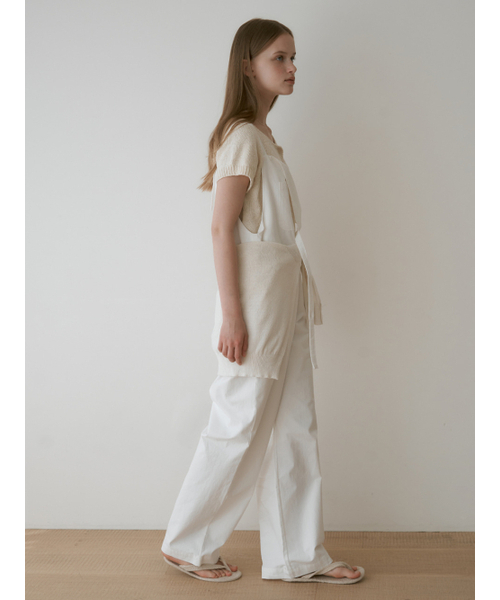 THEMITTEN(ザ・ミトン)の「Caramel overall pants (white)(サロペット/オーバーオール・レディース・その他・FREE)」の1枚目の写真