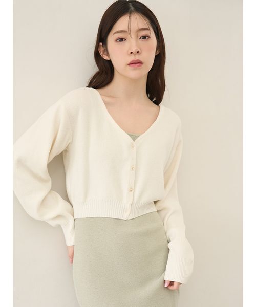 SNIDEL HOME（スナイデルホーム）の「カーディガン×ワンピースセット（ルームウェア/パジャマ・レディース・ピンク/オフホワイト/モカ/ミント・F）」の19枚目の写真