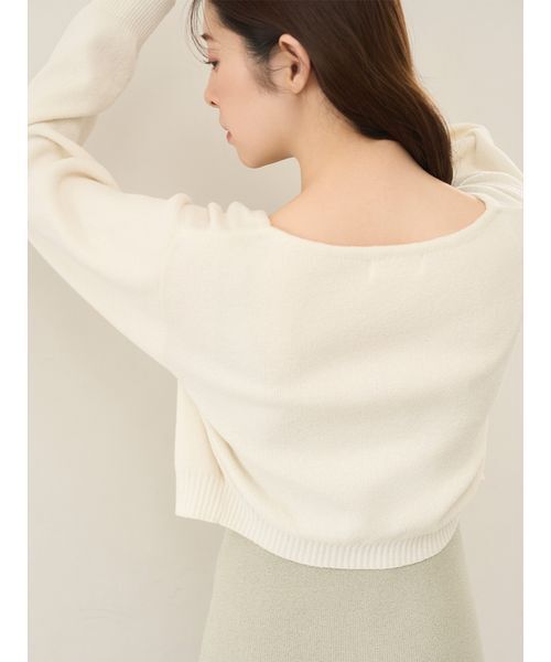 SNIDEL HOME（スナイデルホーム）の「カーディガン×ワンピースセット（ルームウェア/パジャマ・レディース・ピンク/オフホワイト/モカ/ミント・F）」の20枚目の写真