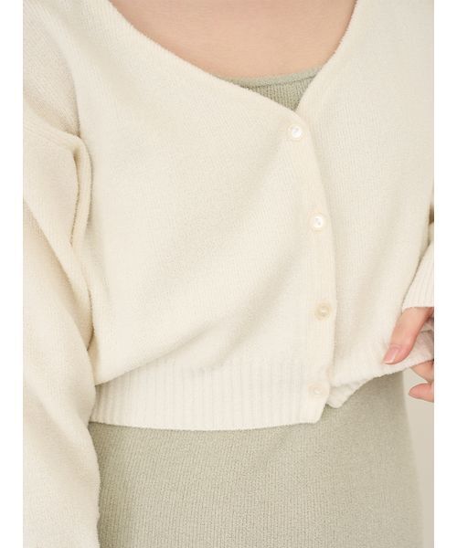 SNIDEL HOME（スナイデルホーム）の「カーディガン×ワンピースセット（ルームウェア/パジャマ・レディース・ピンク/オフホワイト/モカ/ミント・F）」の22枚目の写真