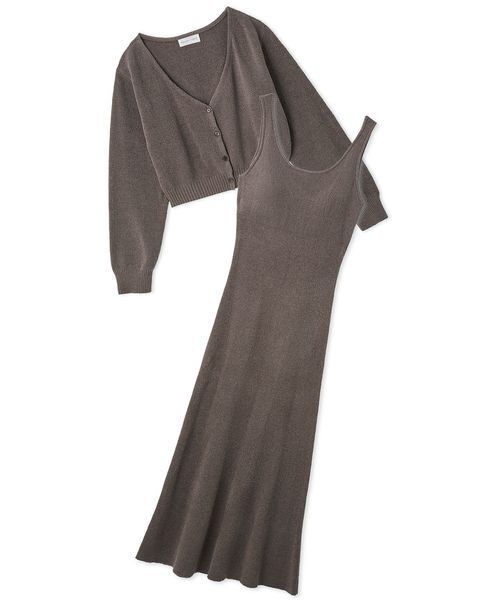 SNIDEL HOME（スナイデルホーム）の「カーディガン×ワンピースセット（ルームウェア/パジャマ・レディース・ピンク/オフホワイト/モカ/ミント・F）」の14枚目の写真