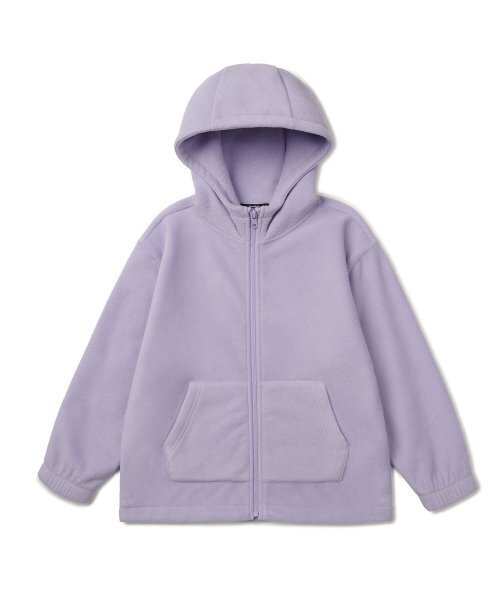 MUSINSA STANDARD KIDS（ムシンサスタンダードキッズ）の「オーバーサイズポラフリースフードパーカー[ラベンダー]（ブルゾン・レディース・その他・110/120/130/150）」の2枚目の写真