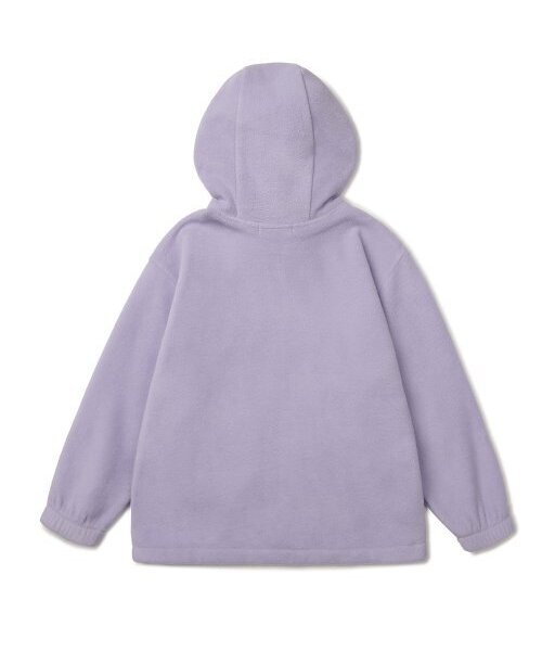 MUSINSA STANDARD KIDS（ムシンサスタンダードキッズ）の「オーバーサイズポラフリースフードパーカー[ラベンダー]（ブルゾン・レディース・その他・110/120/130/150）」の3枚目の写真
