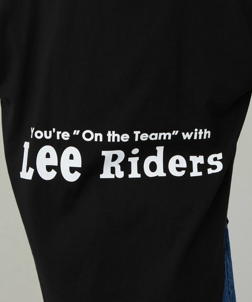 Lee(リー)の「Lee/リー ラウンドヘム ロングスリーブTシャツ(Tシャツ/カットソー・レディース・ブラック/ホワイト/ブラウン・MEDIUM/SMALL)」の10枚目の写真